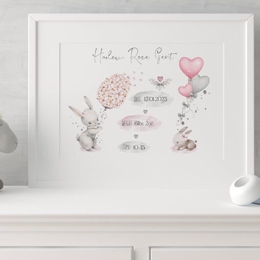 Bunny Baby Stat Pink