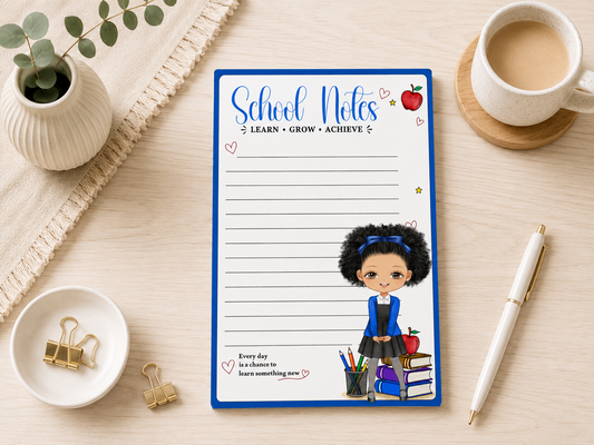 School Note Pad Overlay