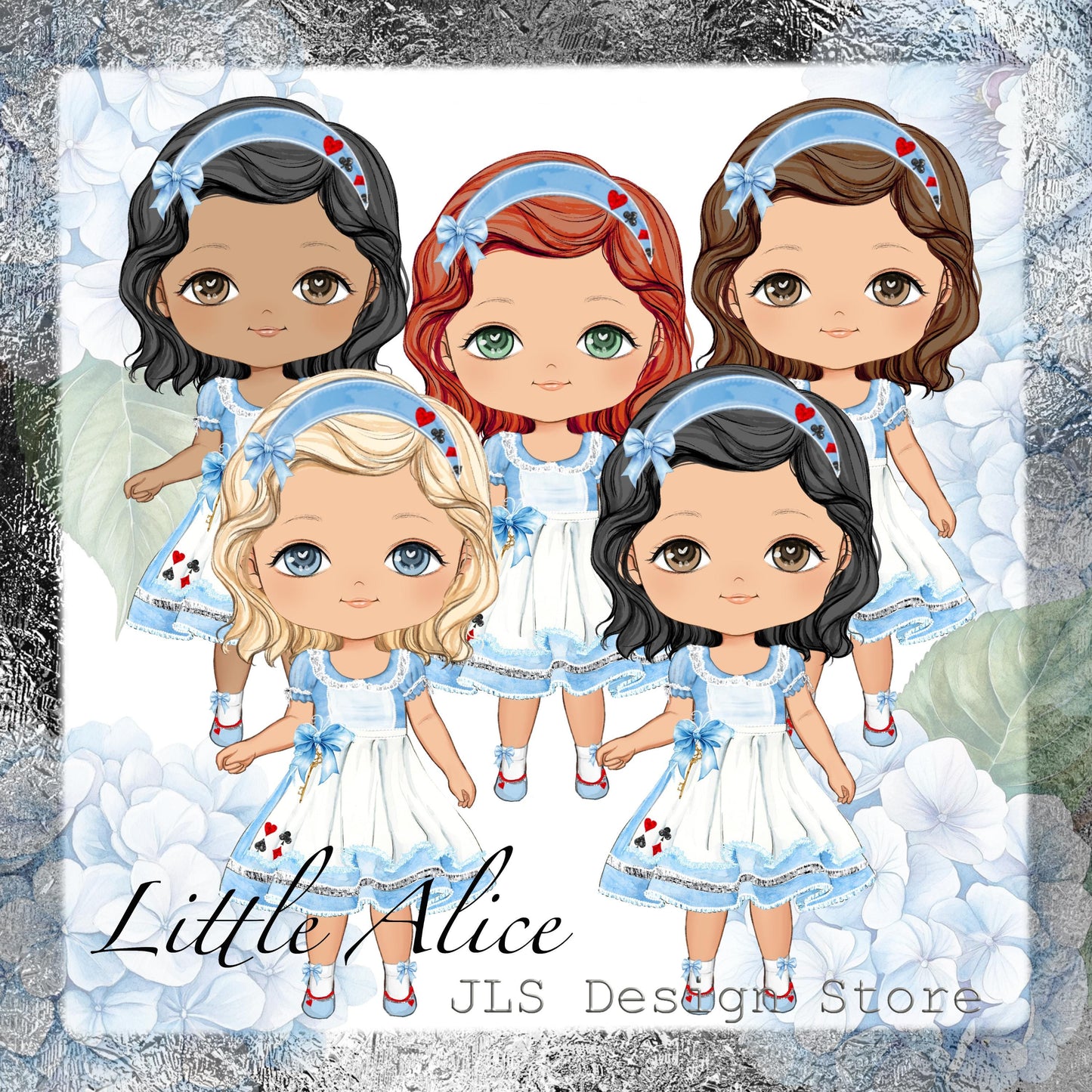 Alice in Wonderland Doll Clipart