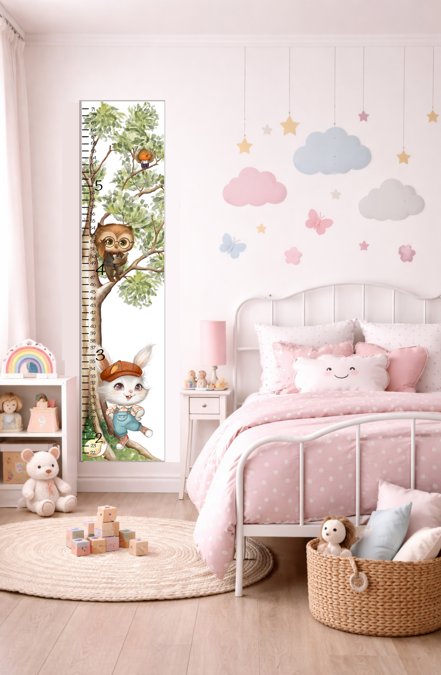 Woodland Height Chart Design