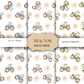 Patchwork Tractors seamless patterns