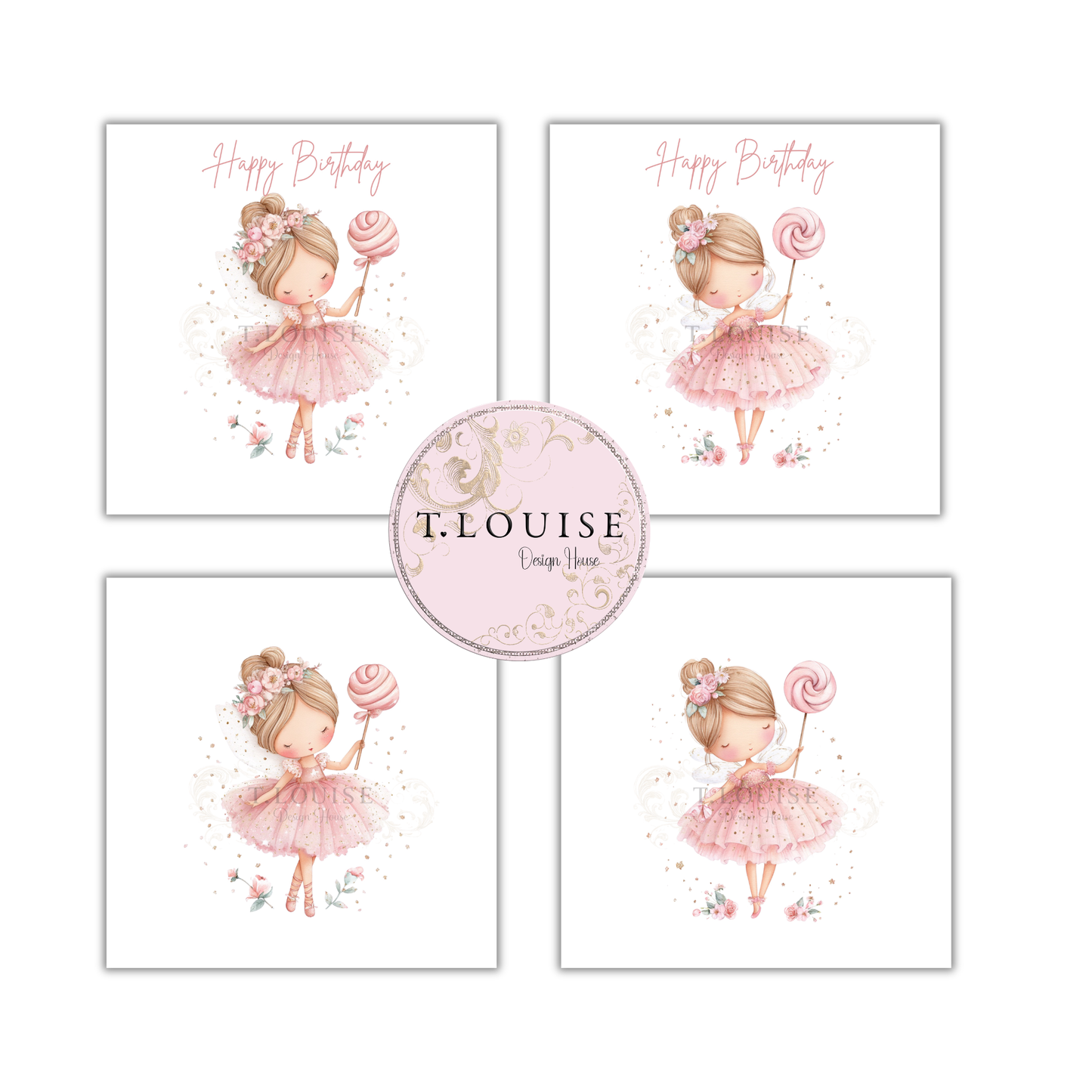 Fairy Birthday Card Designs