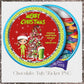 Christmas Chocolate Tub Sticker