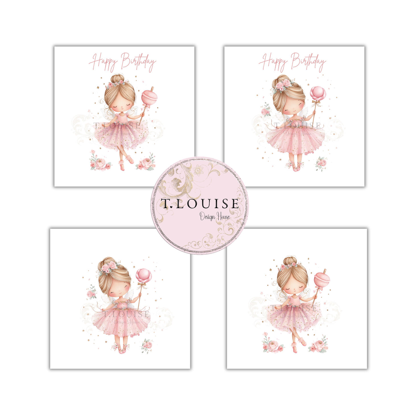 Fairy Birthday Card Designs