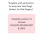 Easter Treat Bag Template & Design set
