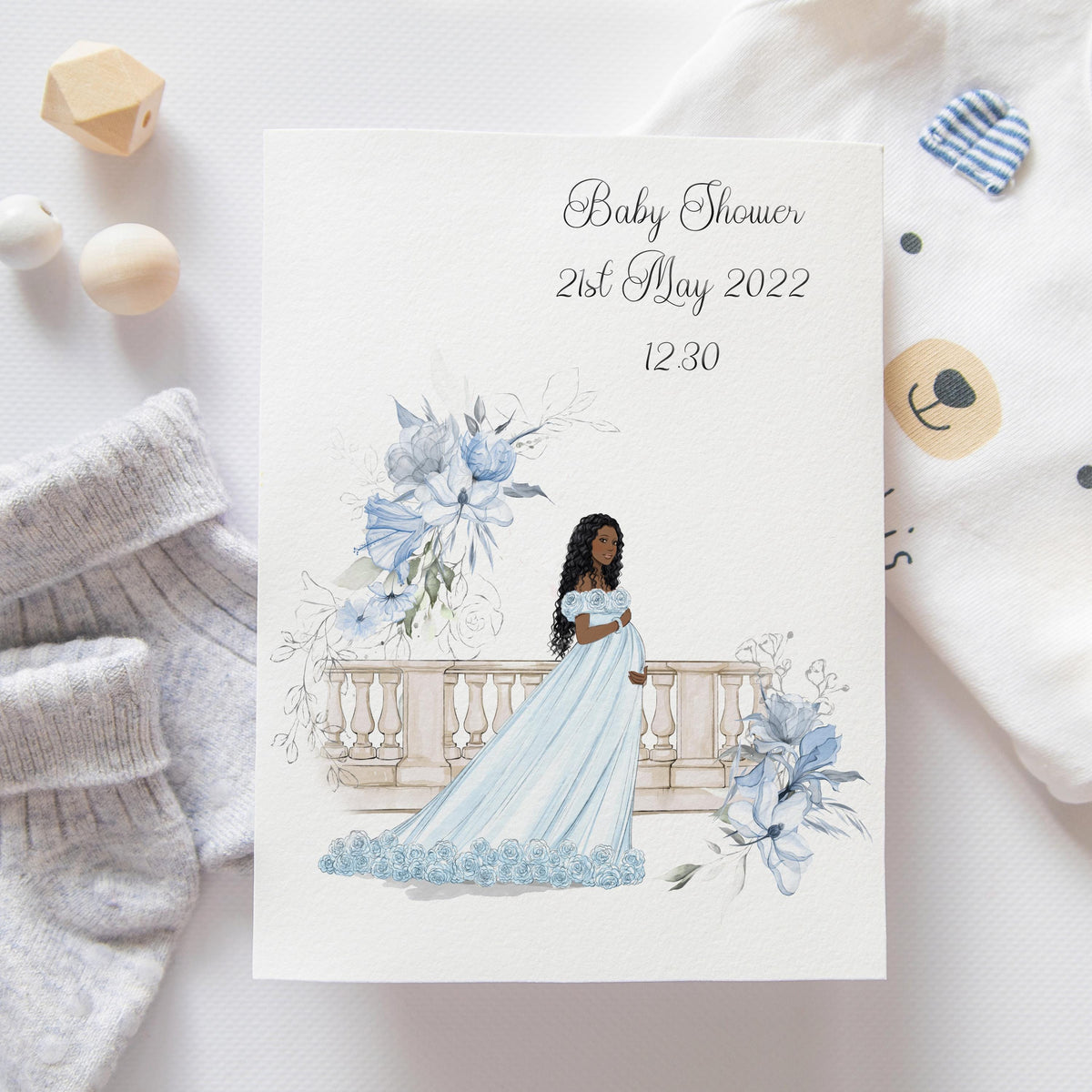 Mama To Be Blue
