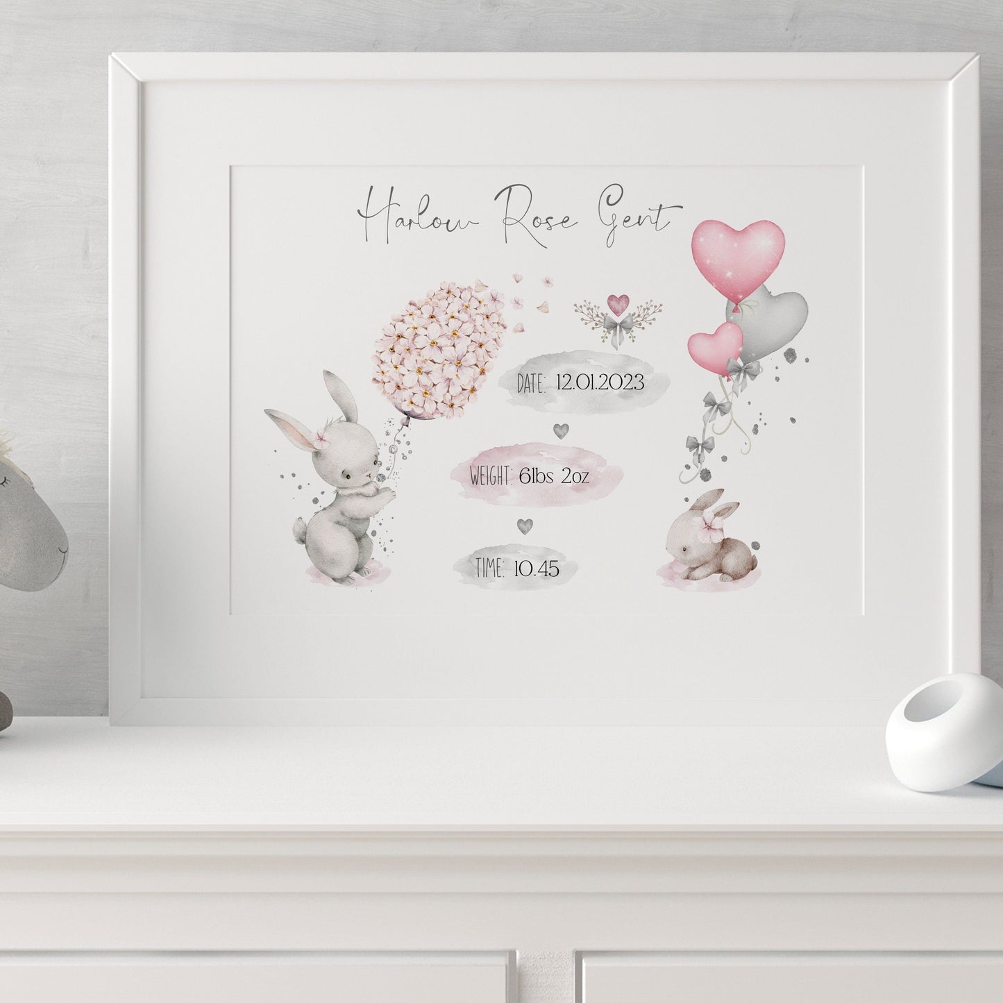Bunny Baby Stat Pink