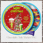 Christmas Chocolate Tub Sticker