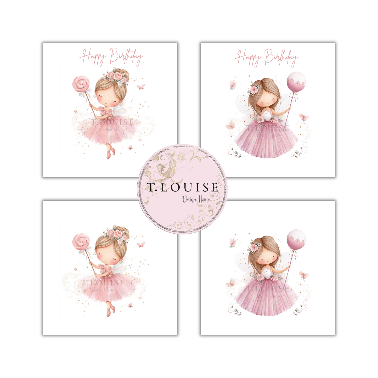 Fairy Birthday Card Designs