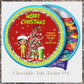 Christmas Chocolate Tub Sticker