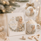 Christmas Memorial Design Girl With Cardinal Bird