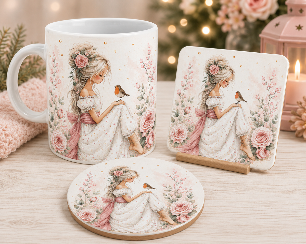 Girl with Robin Bundle