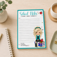 School Note Pad Overlay