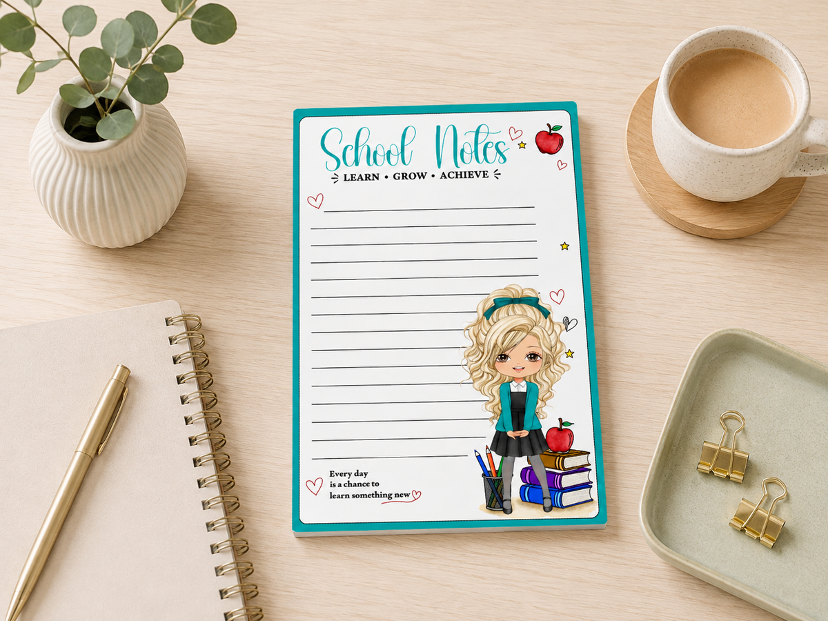 School Note Pad Overlay