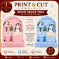 Christmas Penguin Deep Movie Snack Tray - Print and Cut A3 Bundle