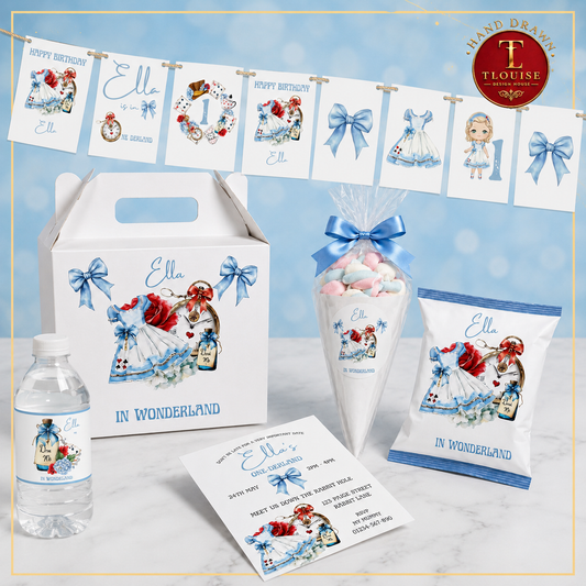 Wonderland Inspired Digital Party Pack