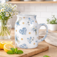 Patchwork Forget me not seamless patterns