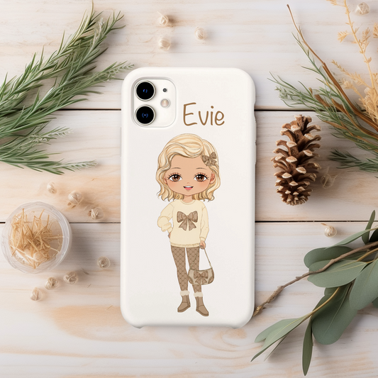 Evie brown and cream