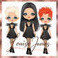 Poppie as Gothic Christmas Doll