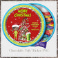 Christmas Chocolate Tub Sticker