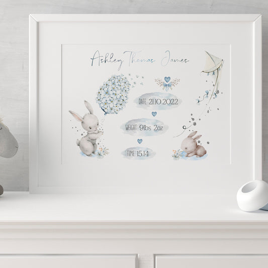 Bunny Baby Stat Blue
