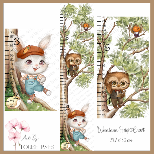 Woodland Height Chart Design