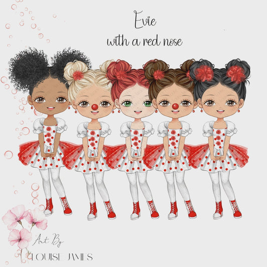 Evie with Red Nose