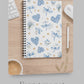 Patchwork Forget me not seamless patterns